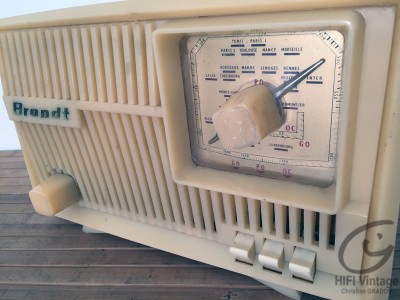 BRANDT PO OC  1957 Plastique beige Radio Hifi vintage Réparations