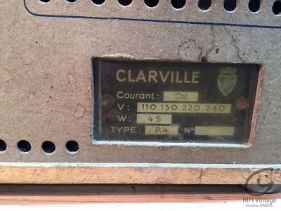 CLARVILLE P-4 Hifi Vintage réparation