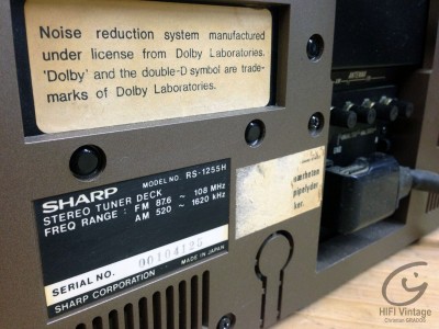 Hifi Vintage SHARP 1255-H