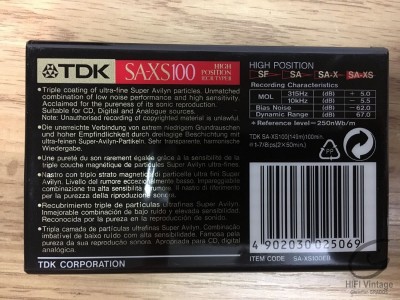 Hifi Vintage TDK SA-50TDK SA-XS-100