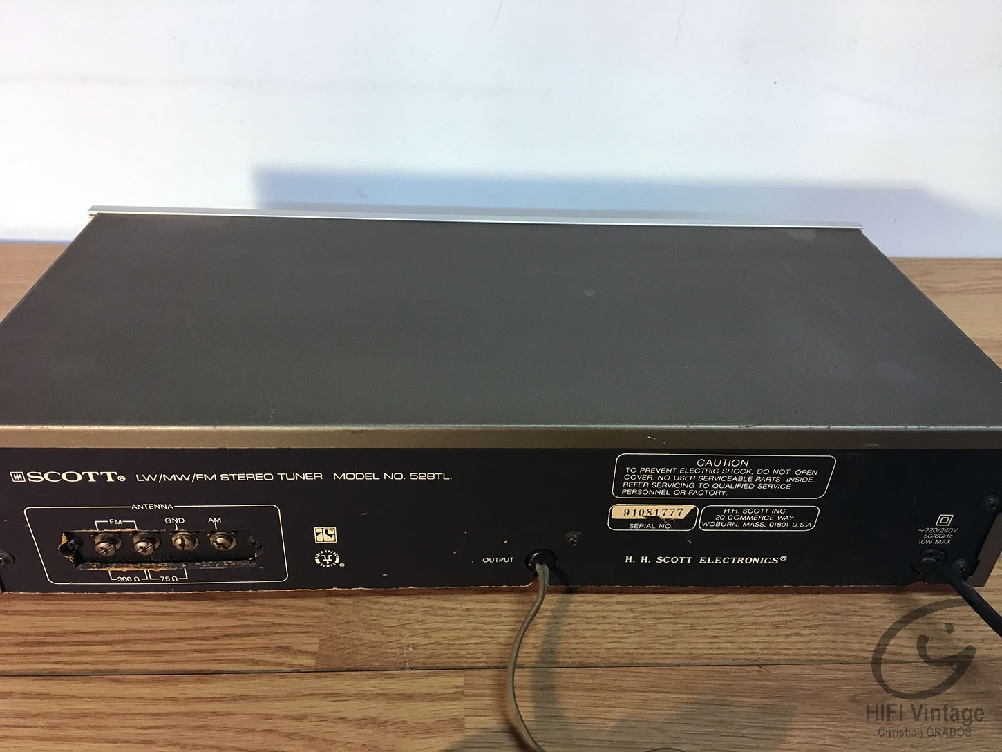 Tuner Vintage Scott 525TL – Occasion, Fonctionnel