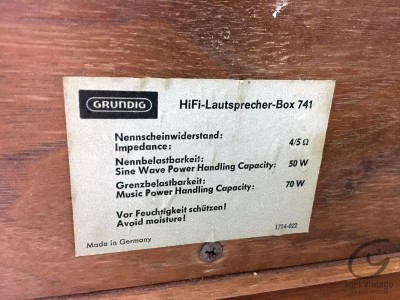 GRUNDIG Lautsprecher Box 741