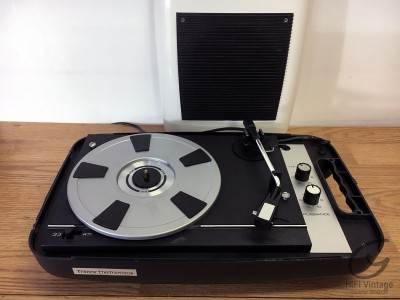 Hifi Vintage FRANCE ELECTRONIQUE Electrophone Blanc et noir