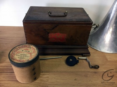 Hifi Vintage PATHE Phonographe cylindre Chante Clair