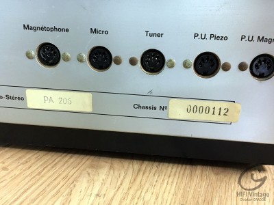 Hifi Vintage LA VOIX DE SON MAITRE PA 206