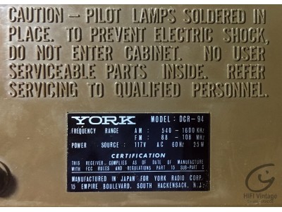 Hifi Vintage YORK DCR-94