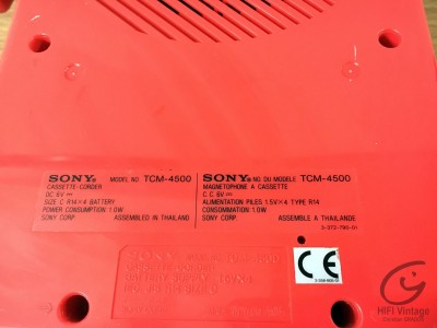 Hifi Vintage SONY TCM-4500