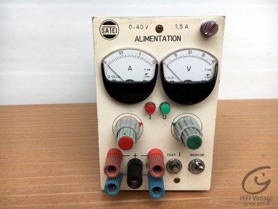 Hifi Vintage SATEI Alimentation 0-40v 1.5A