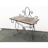 Table de jardin métalique 