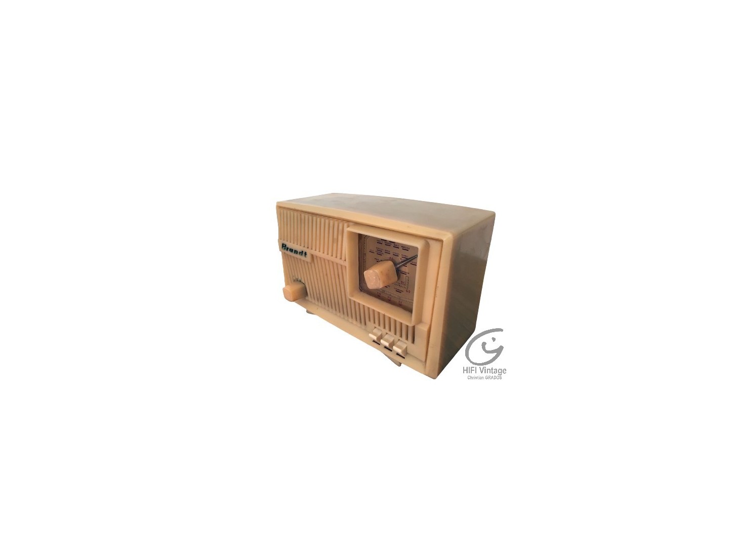 BRANDT PO OC  1957 Plastique beige Radio Hifi vintage Réparations