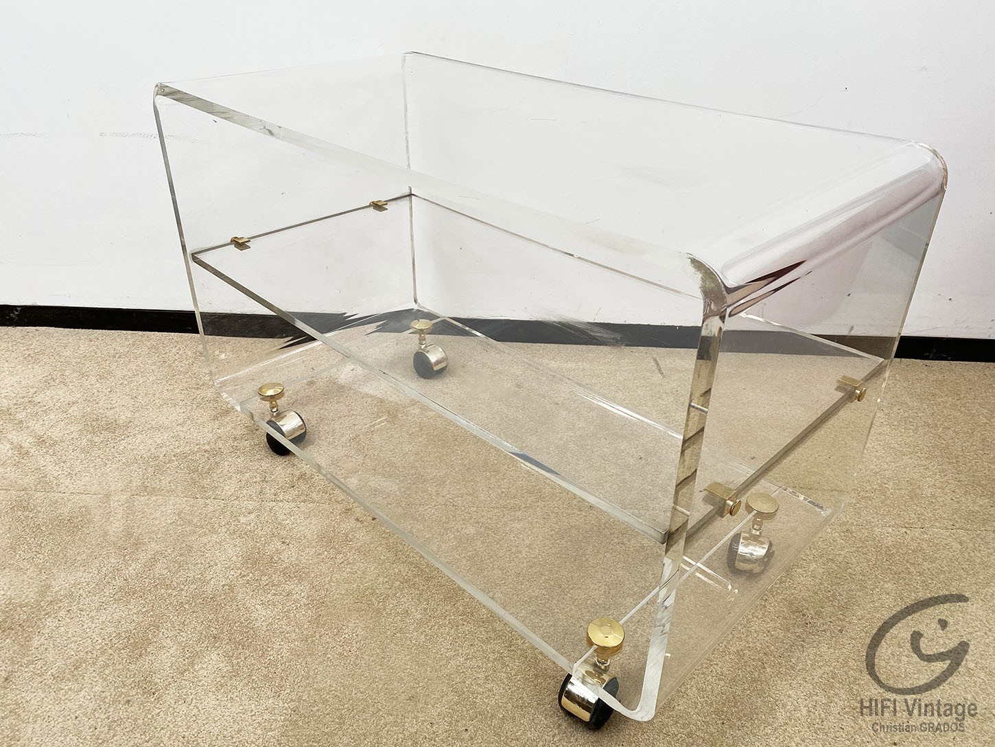 MEUBLE HIFI Table basse Plexiglass 