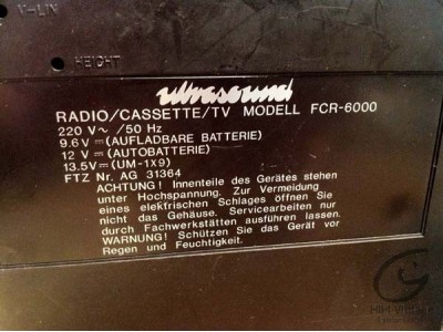 Ultrasound Radio TV cassette
