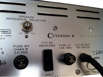 HARMAN KARDON Citation B Amplificateur Hifi Vintage