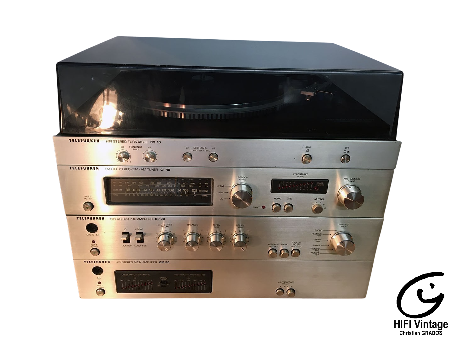 Location TELEFUNKEN Chaîne complète CP-20/CM-20/CT-10/CS-10