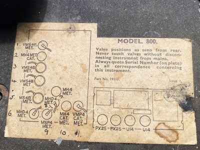 MARCONI Model 800 Hifi vintage réparations