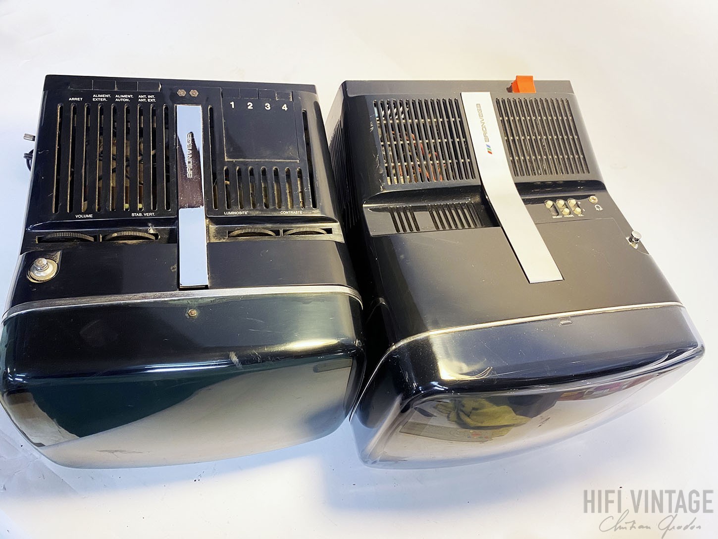 Téléviseur Portable Vintage Brionvega Algol 11, Pour Pièces Ou Restauration, Collection
