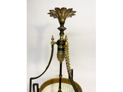 Lustre Bronze doré et métal Empire