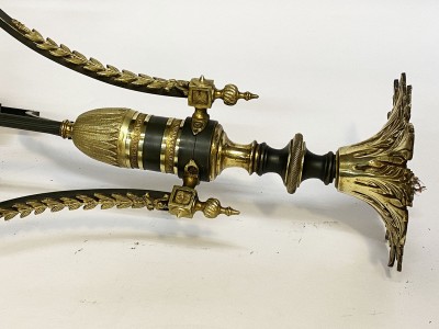 Lustre Bronze doré et métal Empire