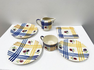 GIEN VAL FLEURY Service à thé faillance 1950