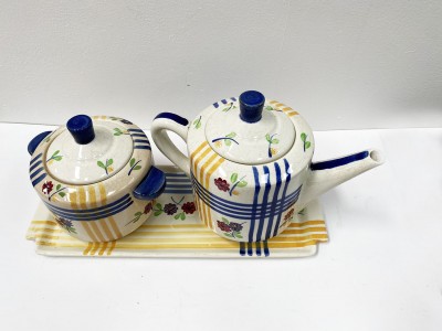 GIEN VAL FLEURY Service à thé faillance 1950