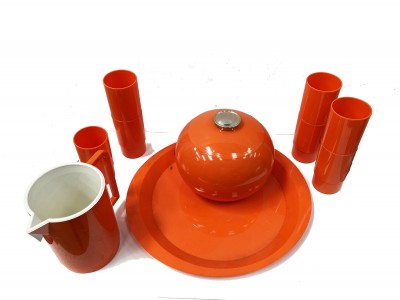 Service à rafaichissement orange