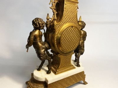 Pendule angelots bronze