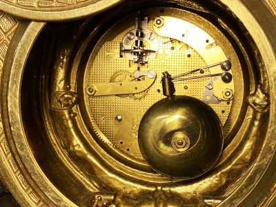 Pendule angelots bronze