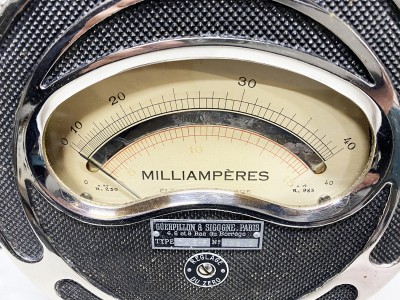GUERPILLON & SIGOGNE milivotsmètre et Miliampèremètre 