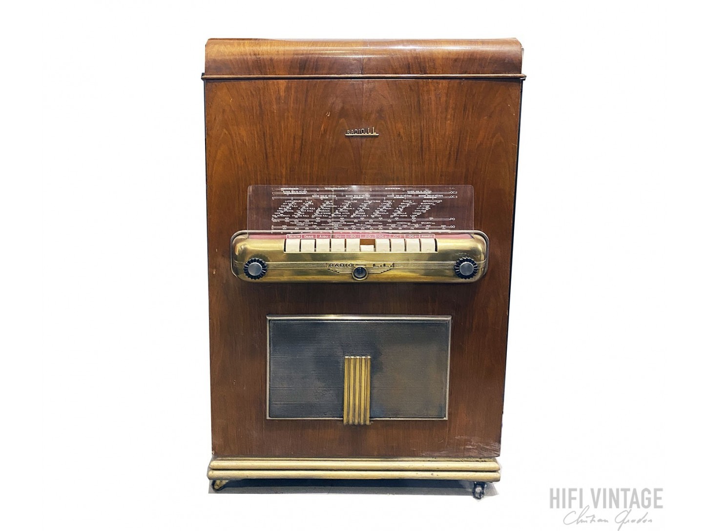 LL Radio LL Meuble radio 78T 1950 hifi vntage reparations