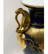 VASE Limoges XIX Bleu et or