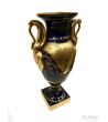 VASE Limoges XIX Bleu et or