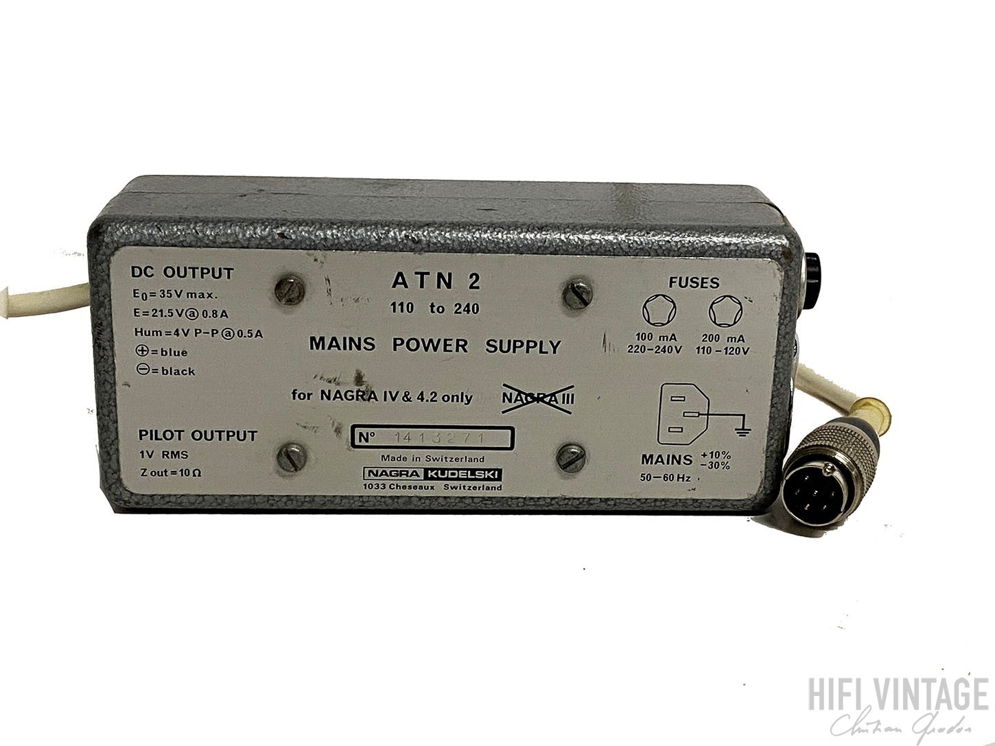 NAGRA ATN Hifi Vintage réparations