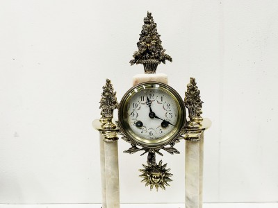 Pendule Portique Marbre Louis Philippe