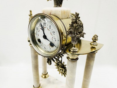 Pendule Portique Marbre Louis Philippe