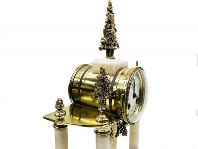 Pendule Portique Marbre Louis Philippe