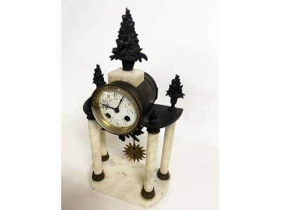 Pendule Portique Marbre Louis Philippe