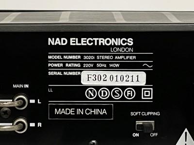 NAD 3020i Hifi Vintage Réparations