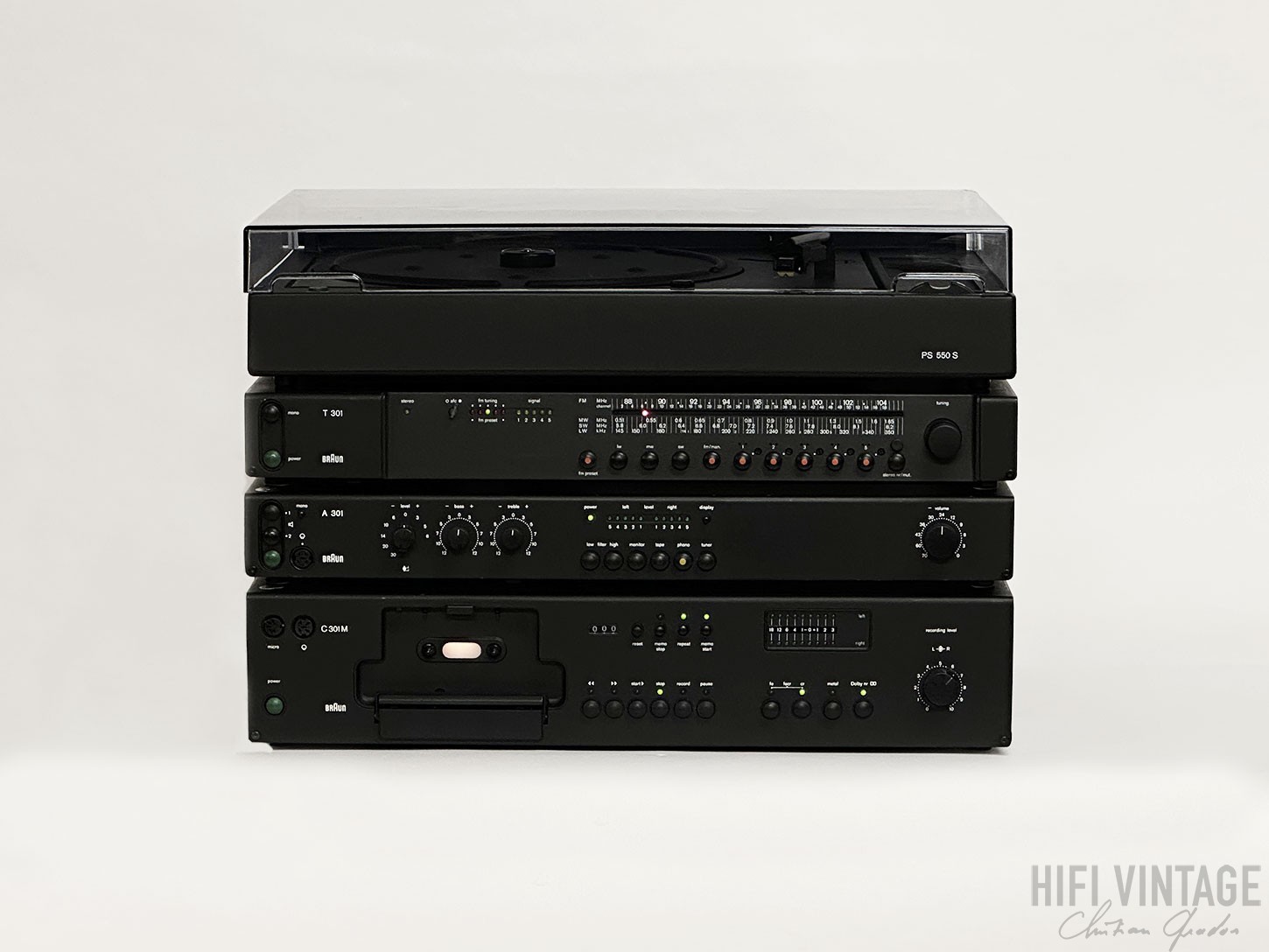 BRAUN Hifi system A-301/T-301/C-301M/PS-550S