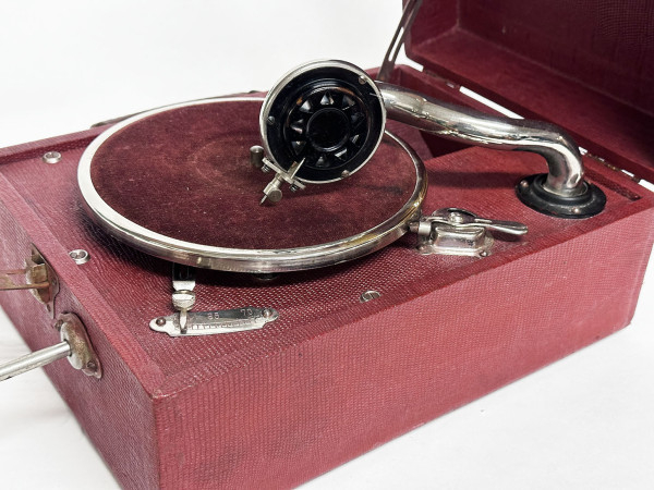 PHONIA Gramophone mini rouge Hifi Vintage Réparation