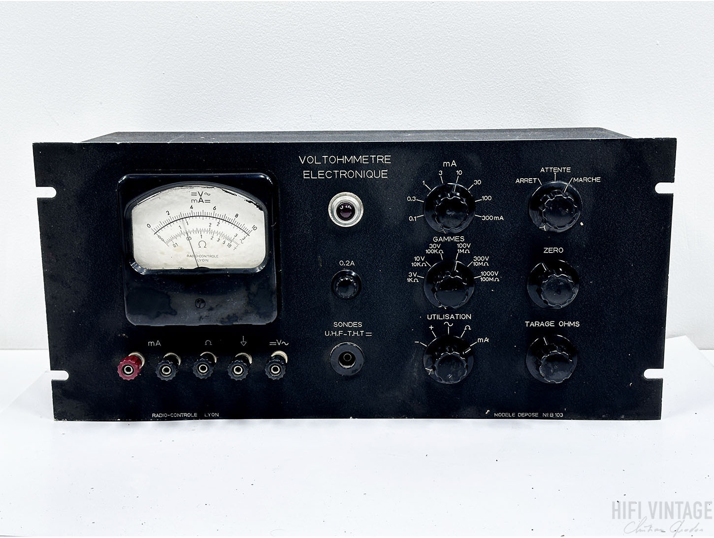 RADIO CONTROLE B-103-Voltmetre Hifi Vintage réparation