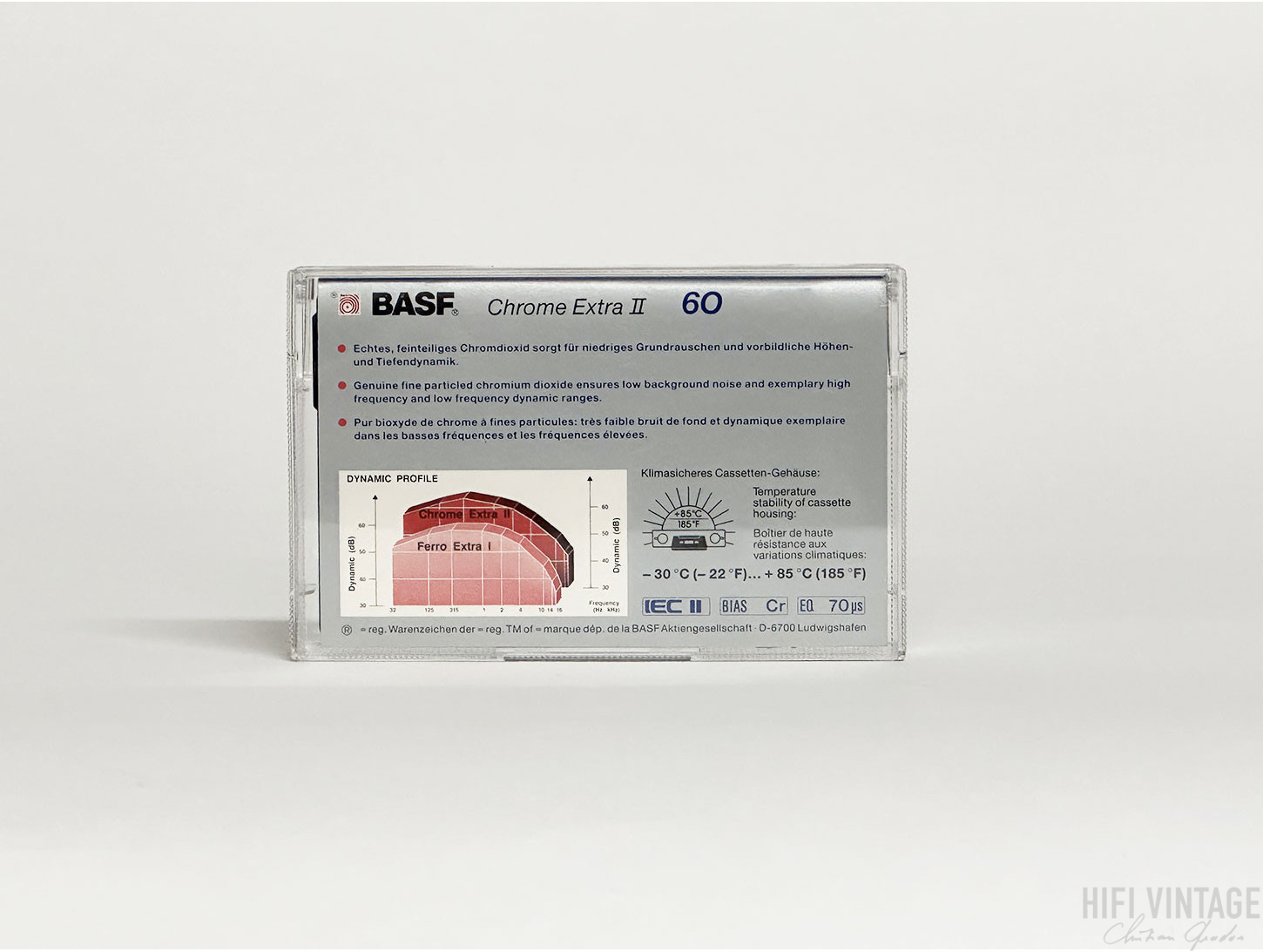 BASF Chrome Extra CE II 60 Audio Cassette Tape Made in