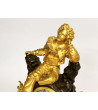 Pendule 1840 jeune homme accoudé
