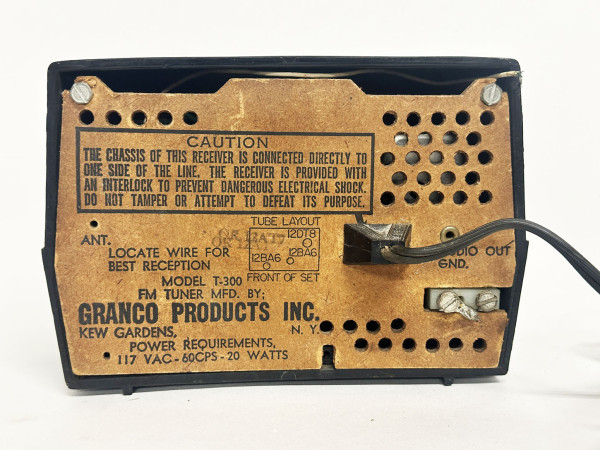 GRANCO FM Tuner T-300 Hifi Vintage Réparations
