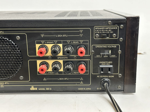 DBX BX-3 Amplifier Hifi Vintage Réparations