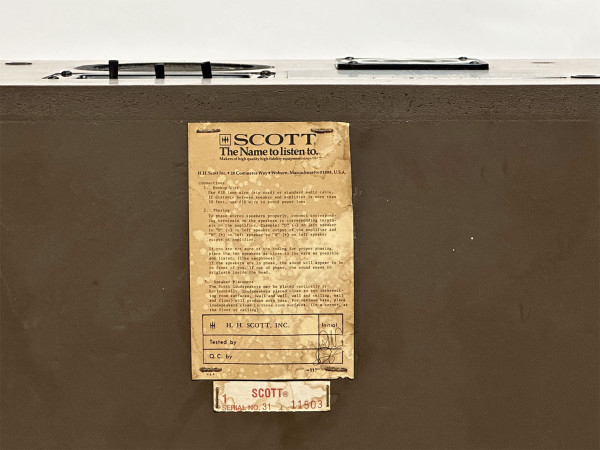 SCOTT PRO-100B Hifi Vintage Réparations