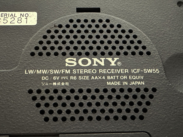 SONY ICF SW55  Hifi Vintage réparations