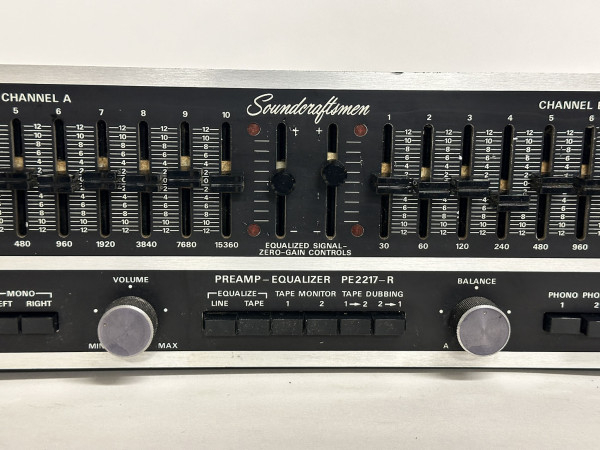 SOUNDCRAFTSMAN PE-2217 Hifi Vintage réparations