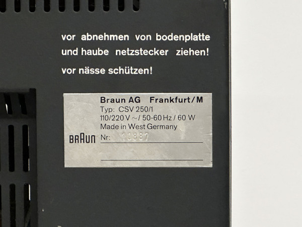 BRAUN CSV-250