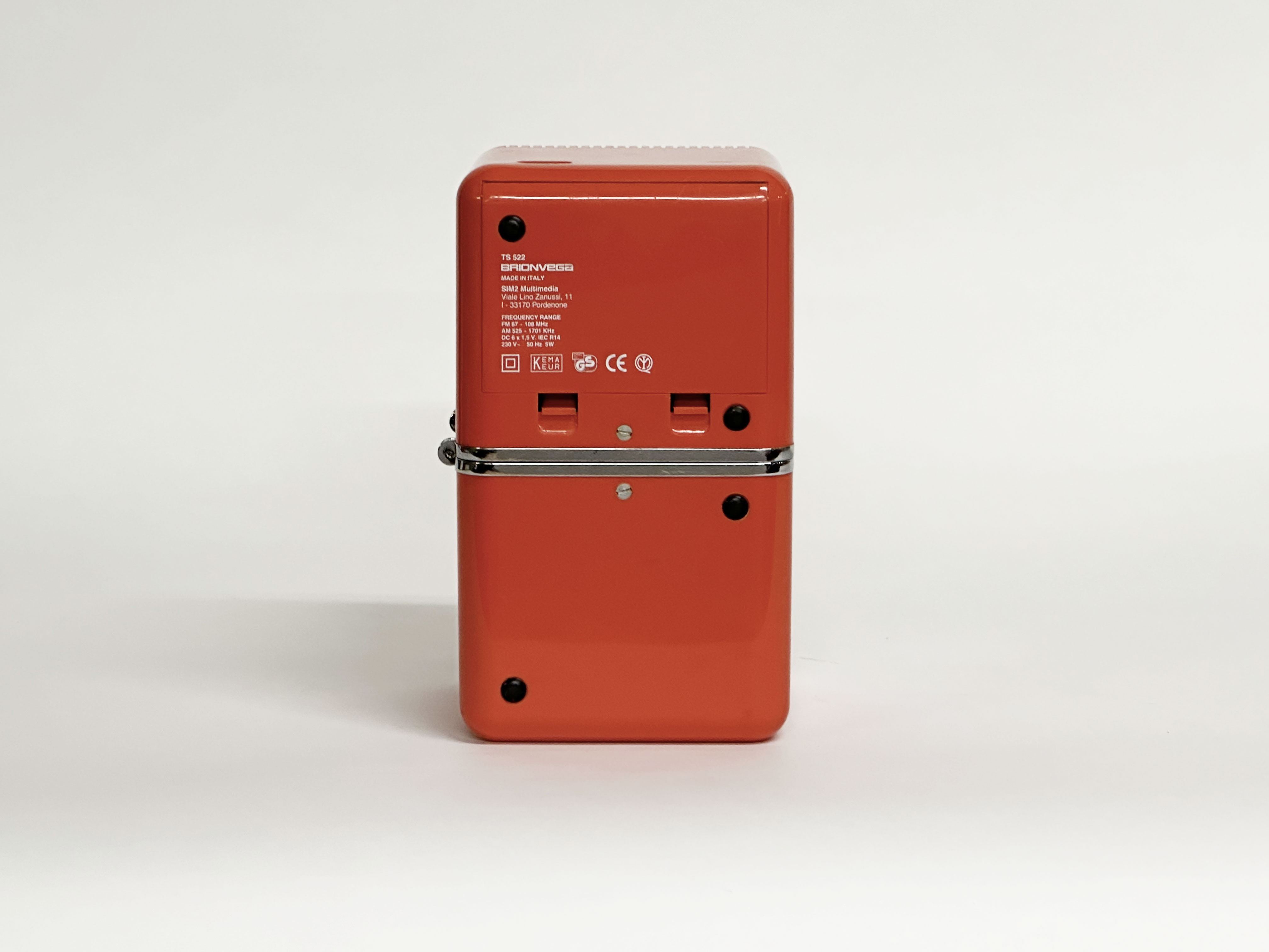 BRIONVEGA TS522 Radio Cube Orange