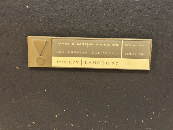 JBL Lancer 77 L77  Hifi Vintage Réparations